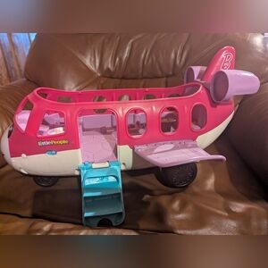 Fisher Price Little People Barbie Airplane Airlines